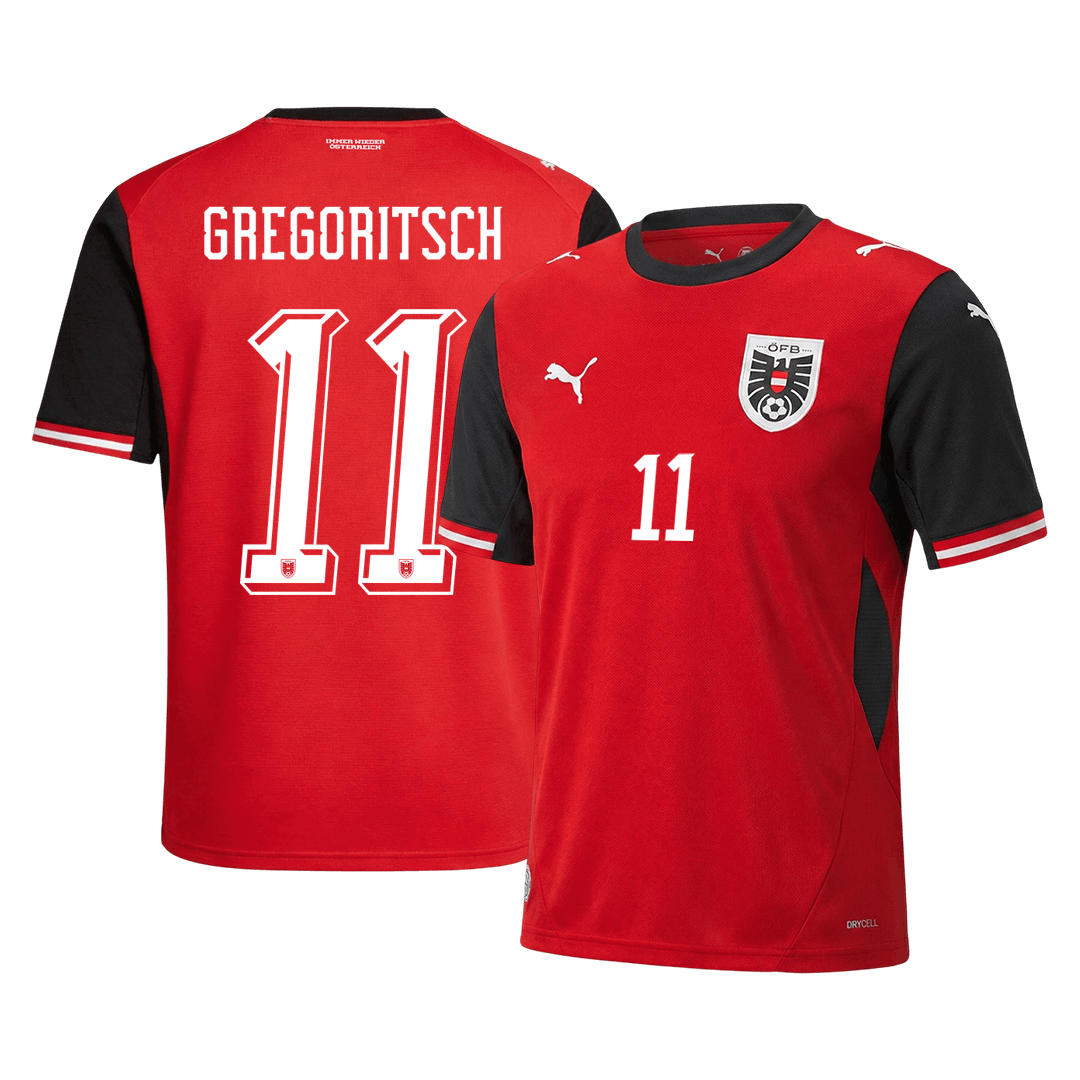 Austria World Cup Hjemmedrakt 2026 GREGORITSCH #11