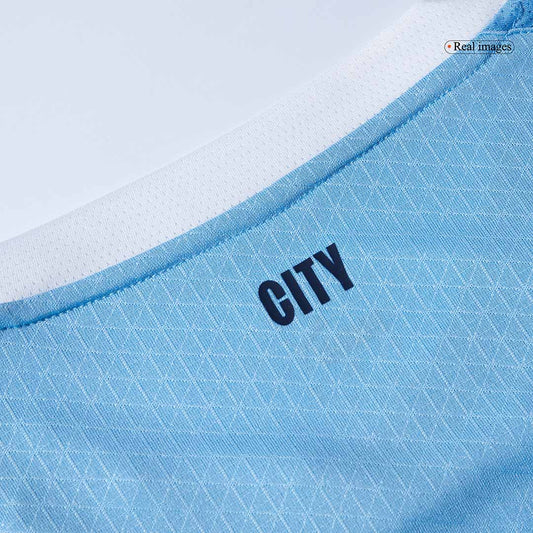 Manchester City Hjemmedrakt Spillerversjon 2025/26 HAALAND #9 Slim Fit