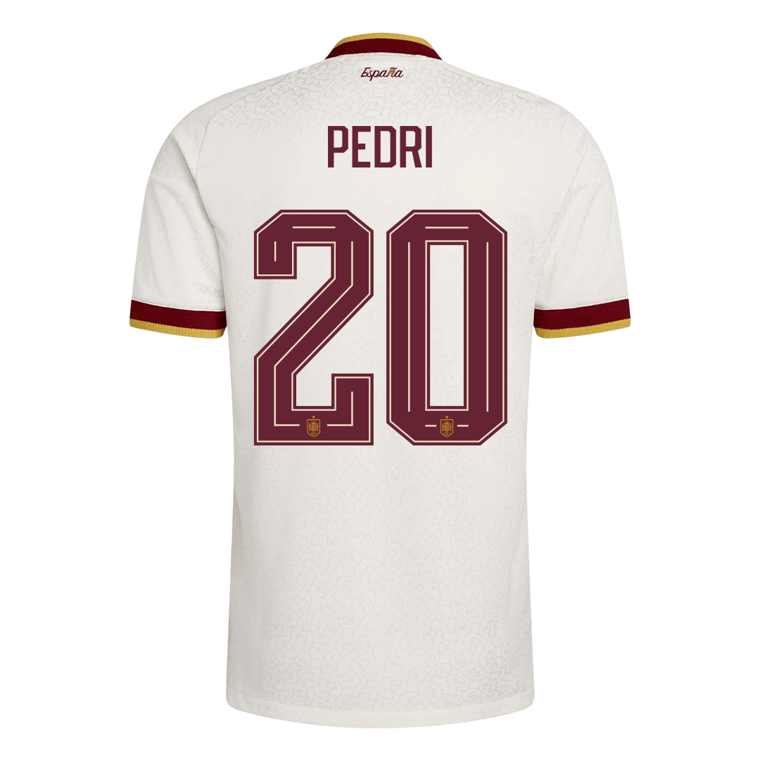 Spain VM Bortedrakt Spillerversjon 2026 PEDRI #20 Slim Fit