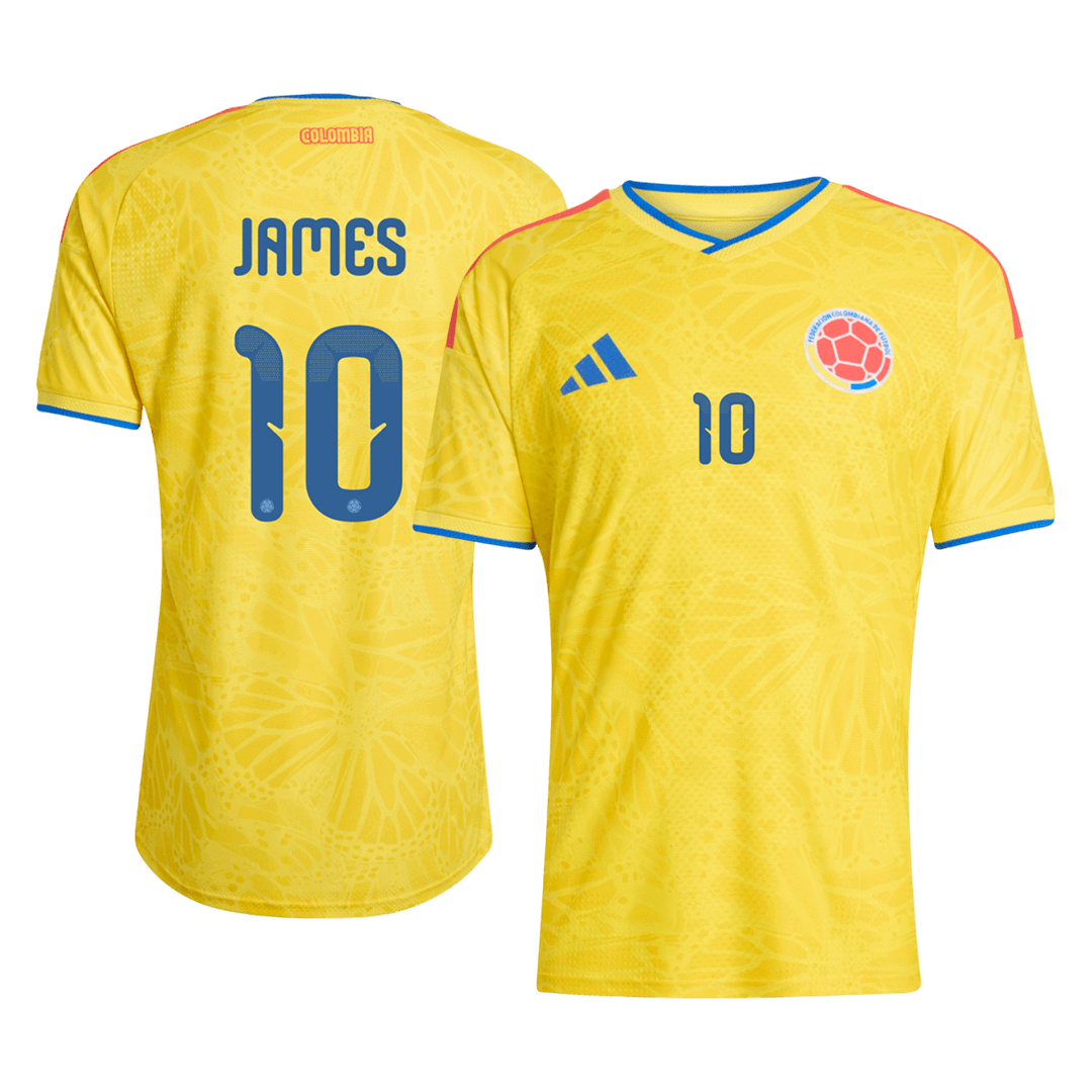 Colombia World Cup Hjemmedrakt Spillerversjon 2026 JAMES #10 Slim Fit