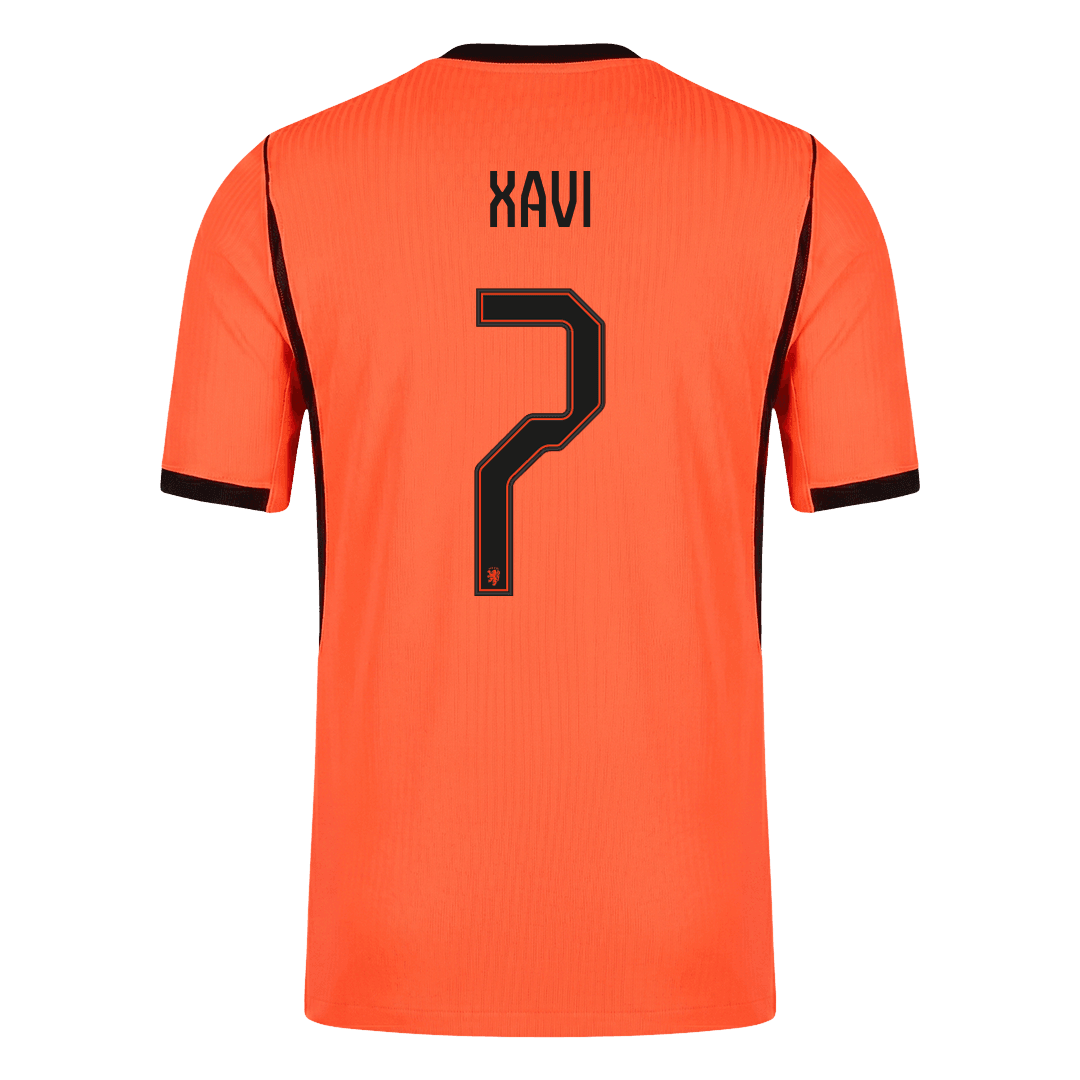 Netherlands VM Hjemmedrakt Spillerversjon 2026 XAVI #7 Slim Fit