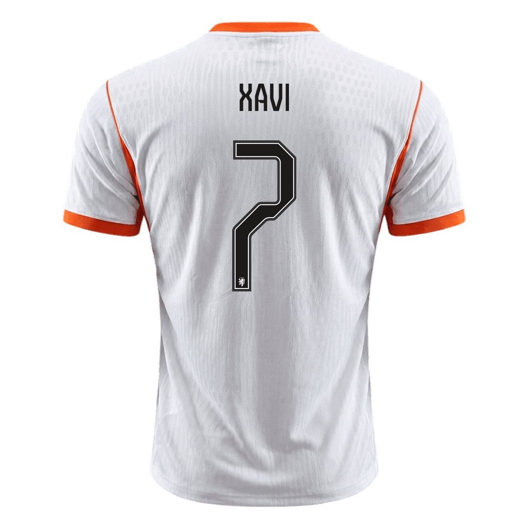 Netherlands VM Bortedrakt Spillerversjon 2026 XAVI #7 Slim Fit