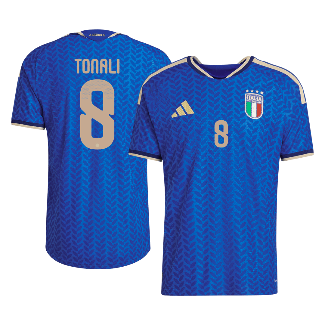 Italy World Cup Hjemmedrakt Spillerversjon 2026 TONALI #8 Slim Fit