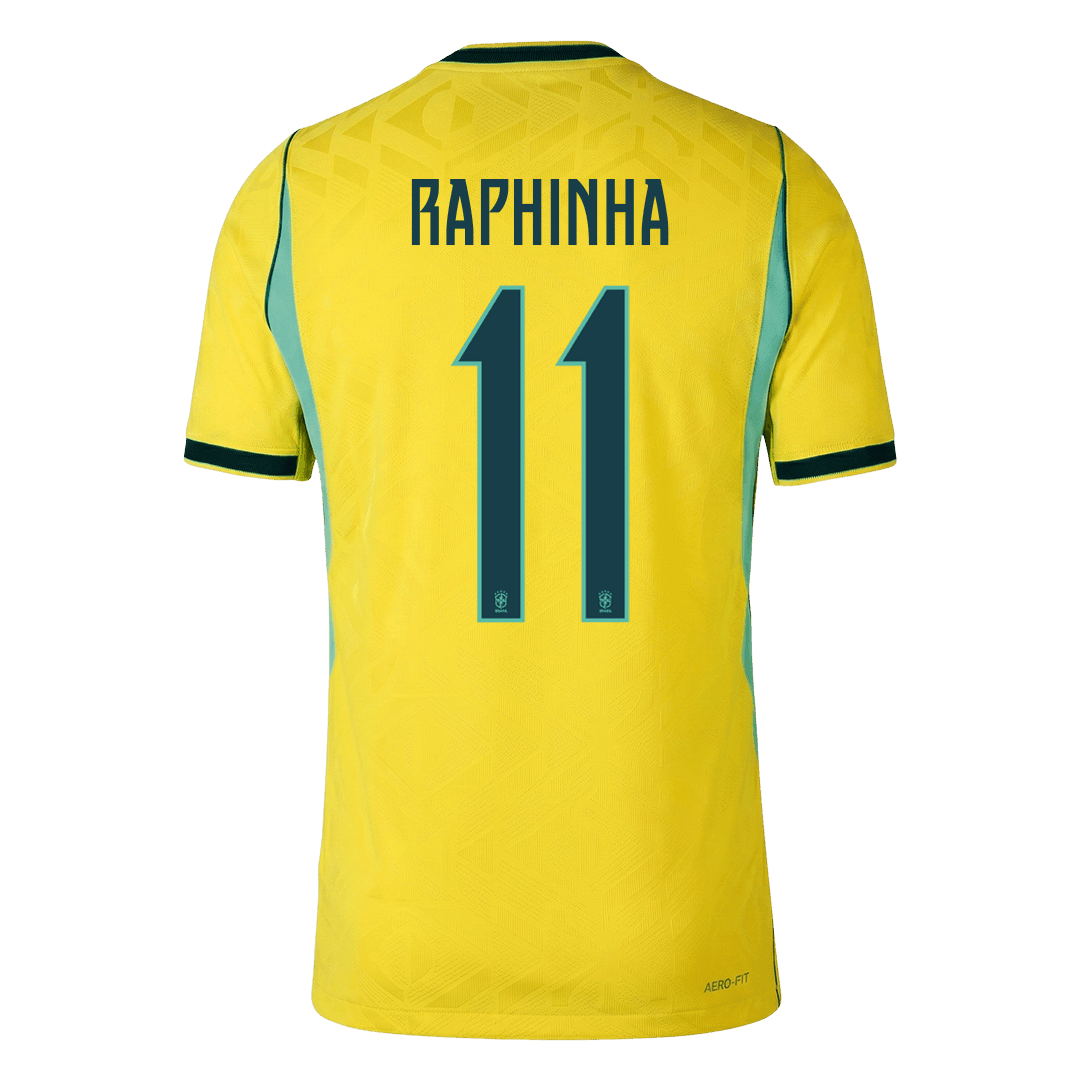 Brazil VM Hjemmedrakt Spillerversjon 2026 RAPHINHA #11 Slim Fit