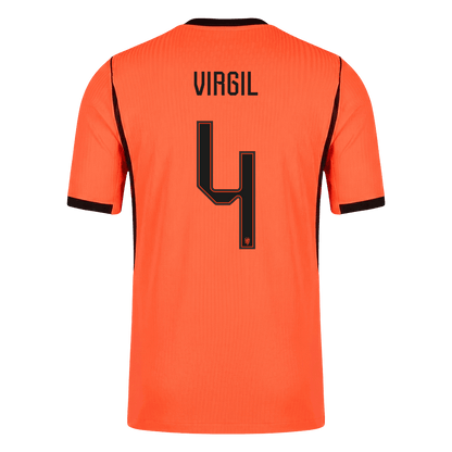 Netherlands VM Hjemmedrakt Spillerversjon 2026 VIRGIL #4 Slim Fit