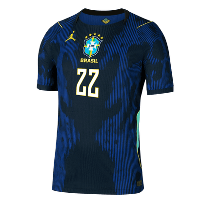 Brazil VM Bortedrakt Spillerversjon 2026 JOÃO PEDRO #22 Slim Fit