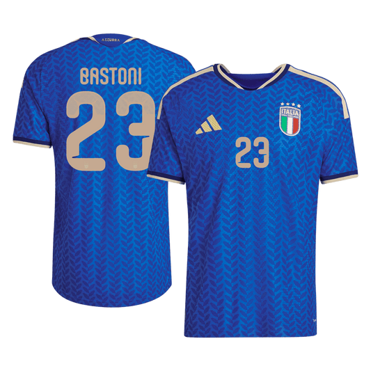 Italy World Cup Hjemmedrakt Spillerversjon 2026 BASTONI #23 Slim Fit