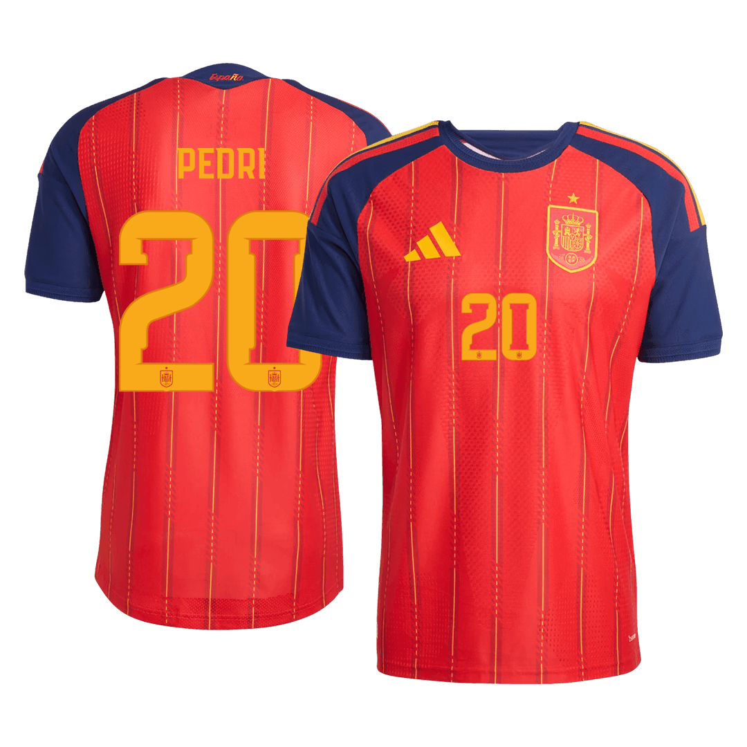 Spain VM Hjemmedrakt Spillerversjon 2026 PEDRI #20 Slim Fit