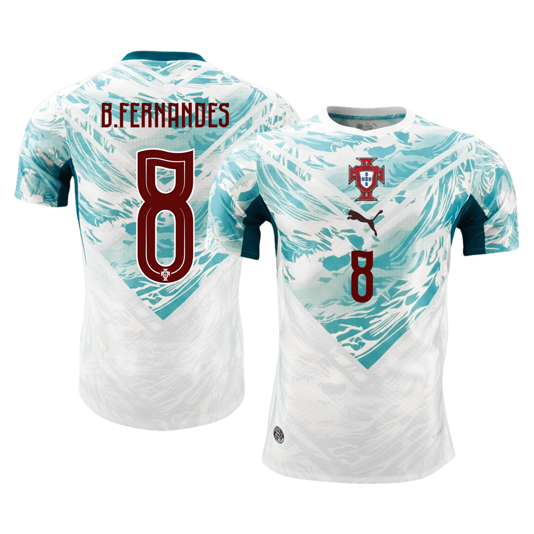 Portugal VM Bortedrakt Spillerversjon 2026 B.FERNANDES #8 Slim Fit