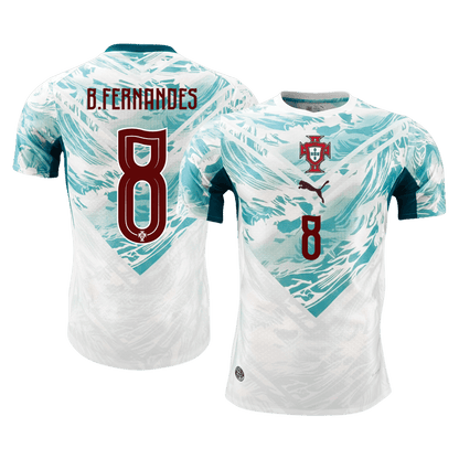 Portugal VM Bortedrakt Spillerversjon 2026 B.FERNANDES #8 Slim Fit
