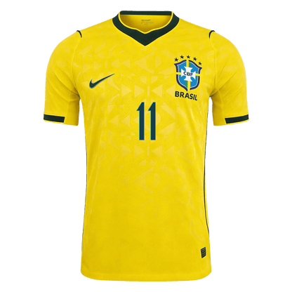 Brazil VM Hjemmedrakt Spillerversjon 2026 RAPHINHA #11 Slim Fit