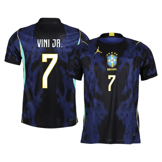 Brazil World Cup Bortedrakt Spillerversjon 2026 VINI JR. #7 Slim Fit