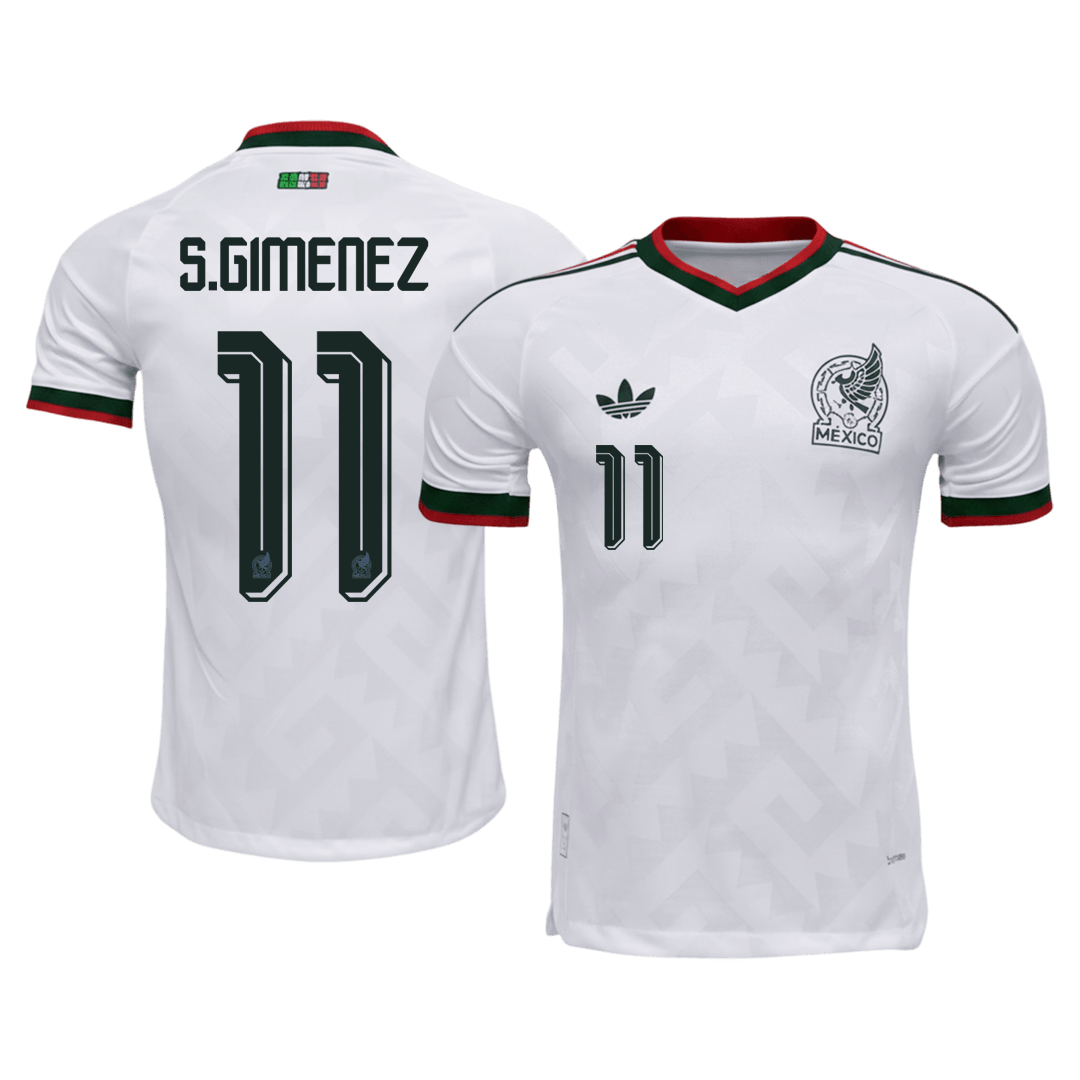 Mexico VM Bortedrakt Spillerversjon 2026 S.GIMENEZ #11 Slim Fit