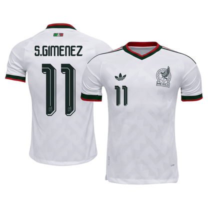 Mexico VM Bortedrakt Spillerversjon 2026 S.GIMENEZ #11 Slim Fit