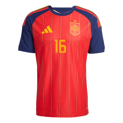 Spain VM Hjemmedrakt Spillerversjon 2026 RODRIGO #16 Slim Fit