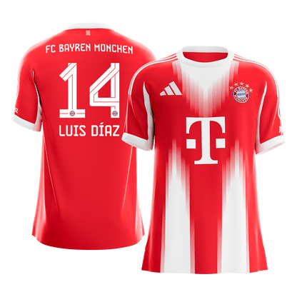 Bayern München Hjemmedrakt 2025/26 – LUIS DÍAZ #14 [PREMIUM]