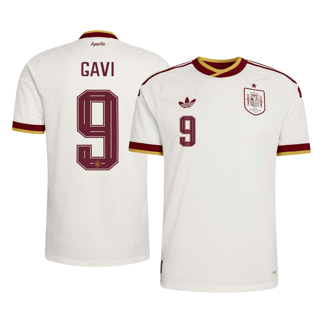 Spain VM Bortedrakt Spillerversjon 2026 GAVI #9 Slim Fit