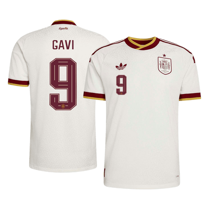 Spain VM Bortedrakt Spillerversjon 2026 GAVI #9 Slim Fit