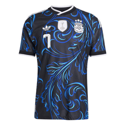 Argentina VM Bortedrakt Spillerversjon 2026 DE PAUL #7 Slim Fit