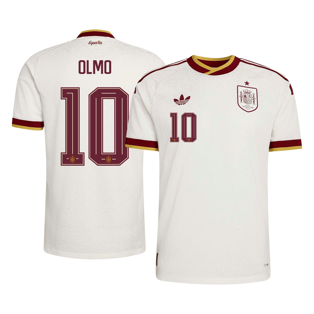 Spain VM Bortedrakt Spillerversjon 2026 OLMO #10 Slim Fit