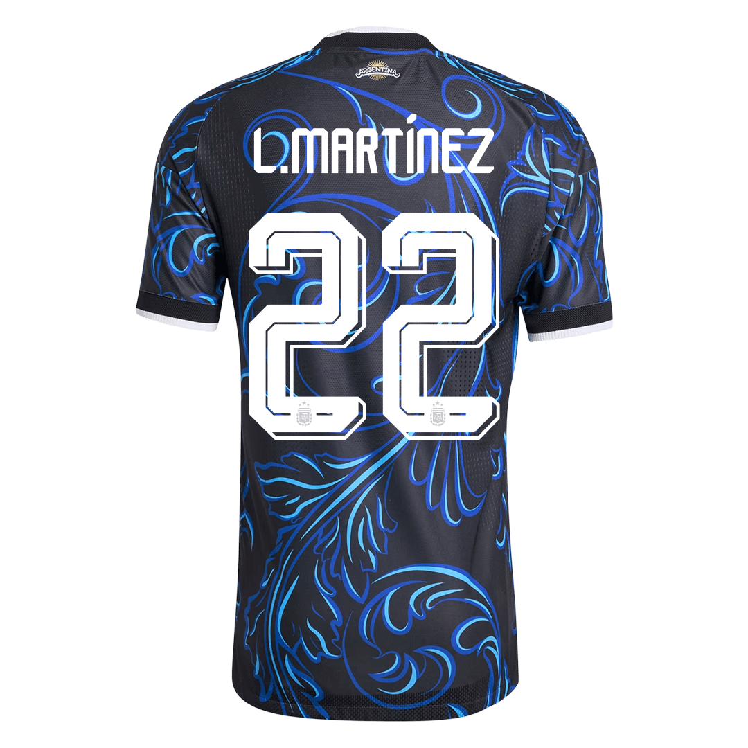 Argentina VM Bortedrakt Spillerversjon 2026 L. MARTÍNEZ #22 Slim Fit