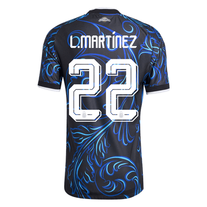 Argentina VM Bortedrakt Spillerversjon 2026 L. MARTÍNEZ #22 Slim Fit