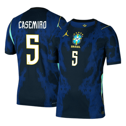 Brazil VM Bortedrakt Spillerversjon 2026 CASEMIRO #5 Slim Fit