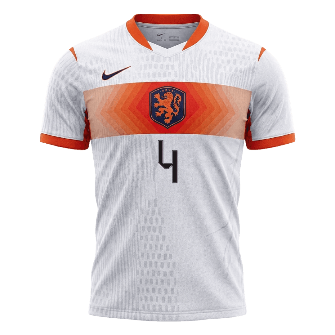 Netherlands VM Bortedrakt Spillerversjon 2026 VIRGIL #4 Slim Fit