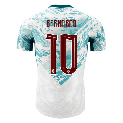 Portugal VM Bortedrakt Spillerversjon 2026 BERNARDO #10 Slim Fit