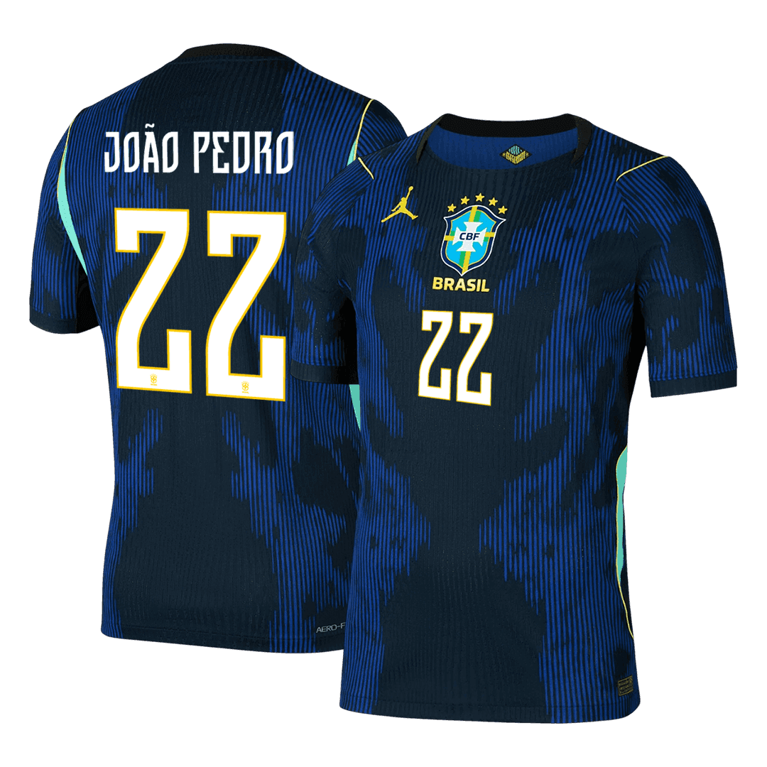 Brazil VM Bortedrakt Spillerversjon 2026 JOÃO PEDRO #22 Slim Fit