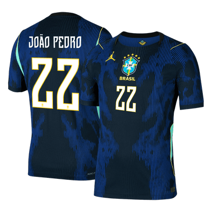 Brazil VM Bortedrakt Spillerversjon 2026 JOÃO PEDRO #22 Slim Fit