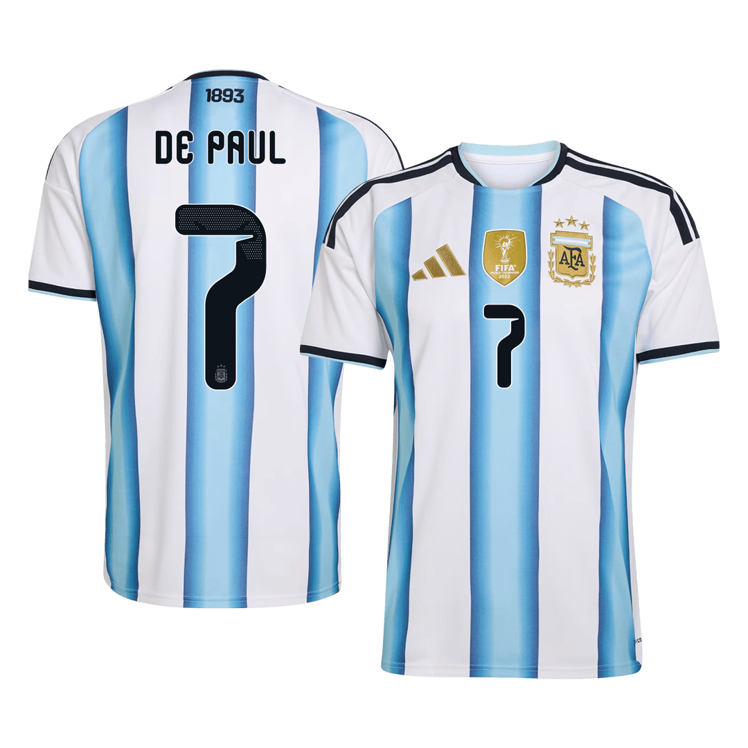 Argentina VM Hjemmedrakt 2026 DE PAUL #7 [PREMIUM]