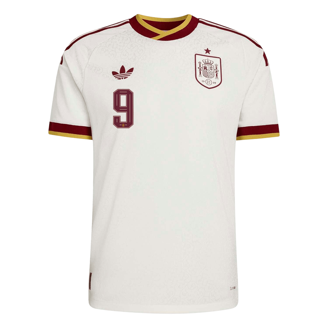 Spain VM Bortedrakt Spillerversjon 2026 GAVI #9 Slim Fit