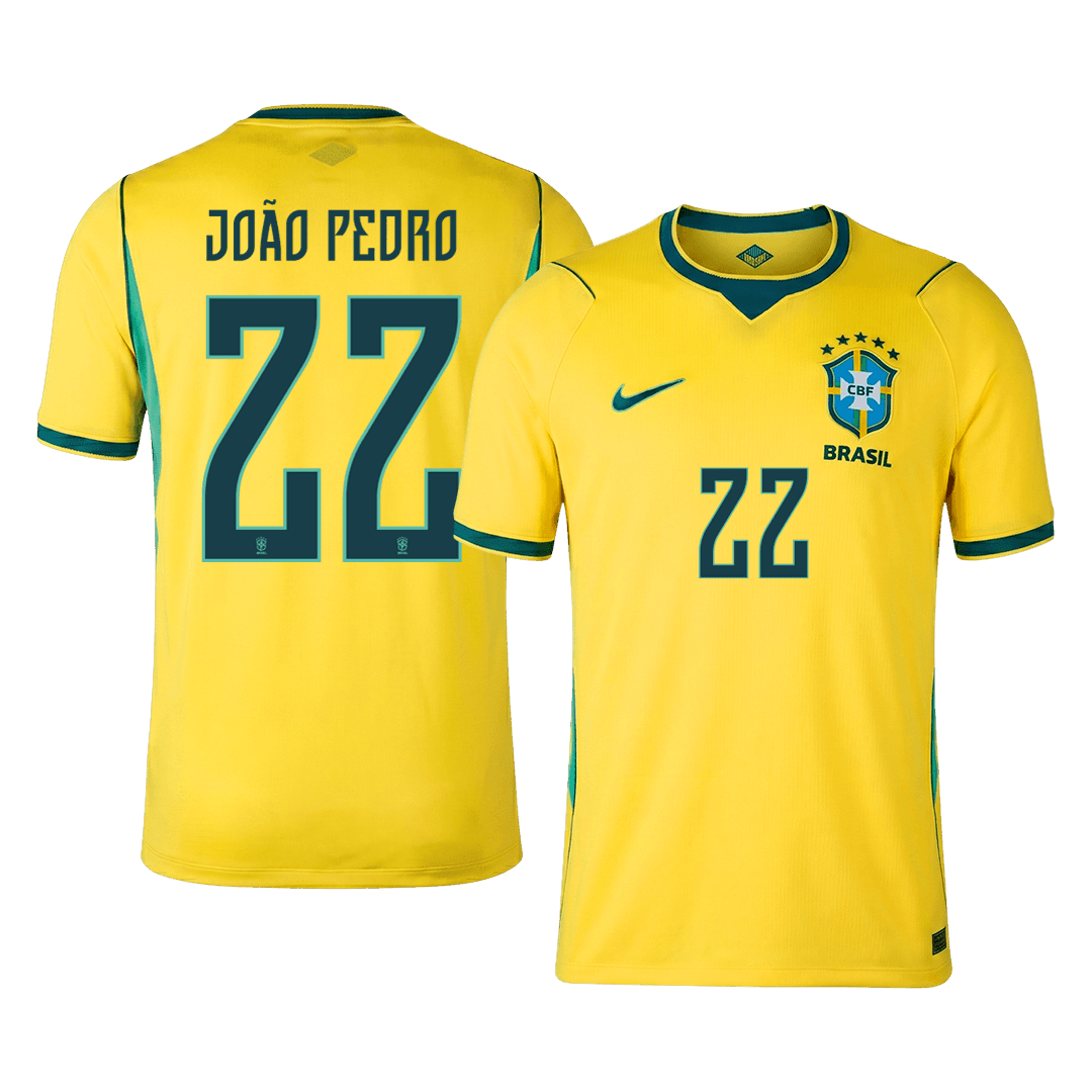 Brazil VM Hjemmedrakt 2026 JOÃO PEDRO #22