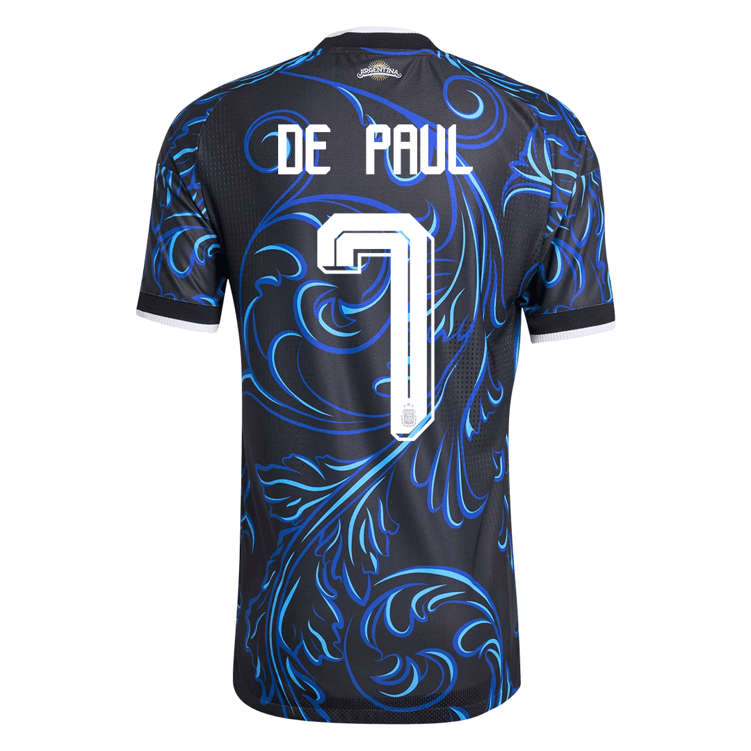 Argentina VM Bortedrakt Spillerversjon 2026 DE PAUL #7 Slim Fit