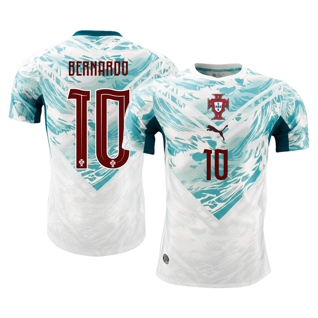 Portugal VM Bortedrakt Spillerversjon 2026 BERNARDO #10 Slim Fit
