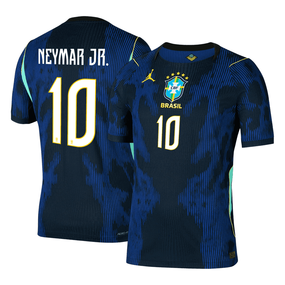 Brazil VM Bortedrakt Spillerversjon 2026 NEYMAR JR. #10 Slim Fit