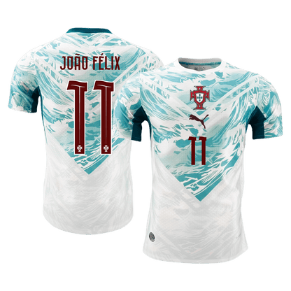Portugal VM Bortedrakt Spillerversjon 2026 JOÃO FÉLIX #11 Slim Fit
