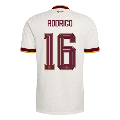 Spain VM Bortedrakt Spillerversjon 2026 RODRIGO #16 Slim Fit