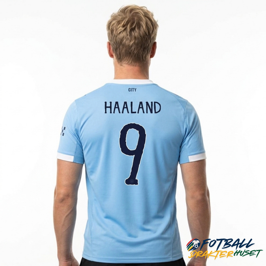 Manchester City World Cup Hjemmedrakt Spillerversjon 2025/26 HAALAND #9 Slim Fit
