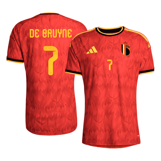 Belgium World Cup Hjemmedrakt Spillerversjon 2026 DE BRUYNE #7 Slim Fit