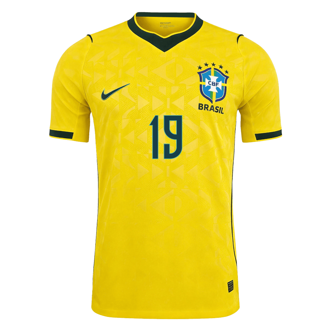 Brazil VM Hjemmedrakt Spillerversjon 2026 ENDRICK #19 Slim Fit