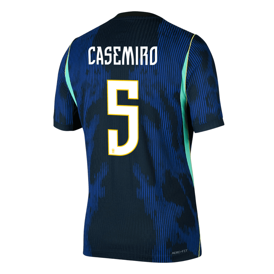 Brazil VM Bortedrakt Spillerversjon 2026 CASEMIRO #5 Slim Fit