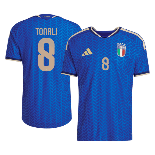 Italy World Cup Hjemmedrakt Spillerversjon 2026 TONALI #8 Slim Fit