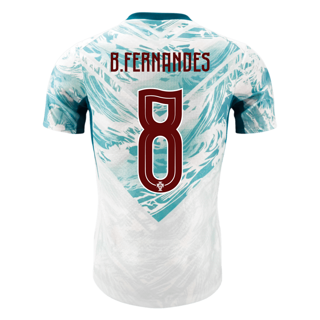 Portugal VM Bortedrakt Spillerversjon 2026 B.FERNANDES #8 Slim Fit