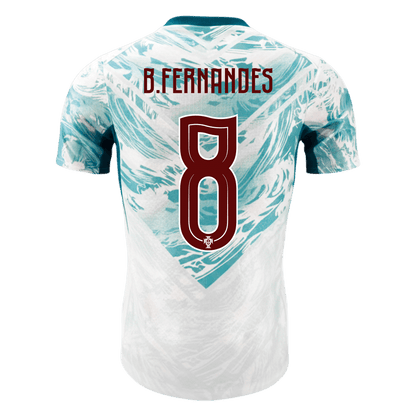 Portugal VM Bortedrakt Spillerversjon 2026 B.FERNANDES #8 Slim Fit