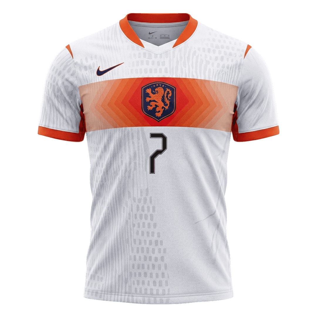Netherlands VM Bortedrakt Spillerversjon 2026 XAVI #7 Slim Fit