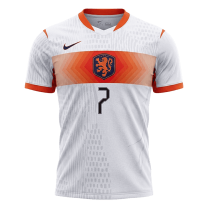 Netherlands VM Bortedrakt Spillerversjon 2026 XAVI #7 Slim Fit