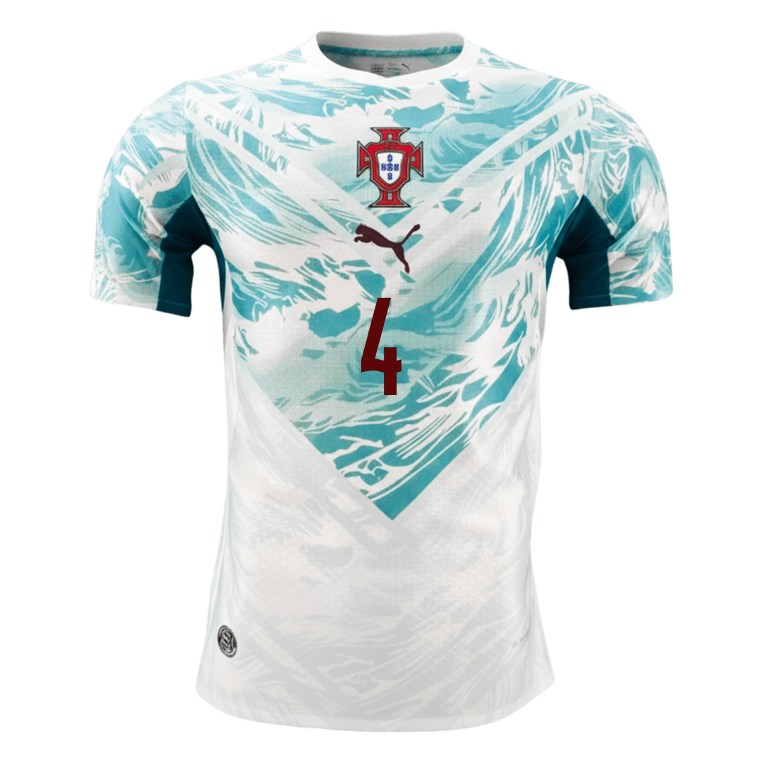 Portugal VM Bortedrakt Spillerversjon 2026 RÚBEN DIAS #4 Slim Fit