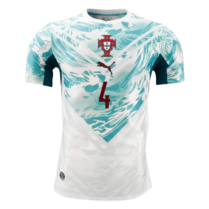 Portugal VM Bortedrakt Spillerversjon 2026 RÚBEN DIAS #4 Slim Fit
